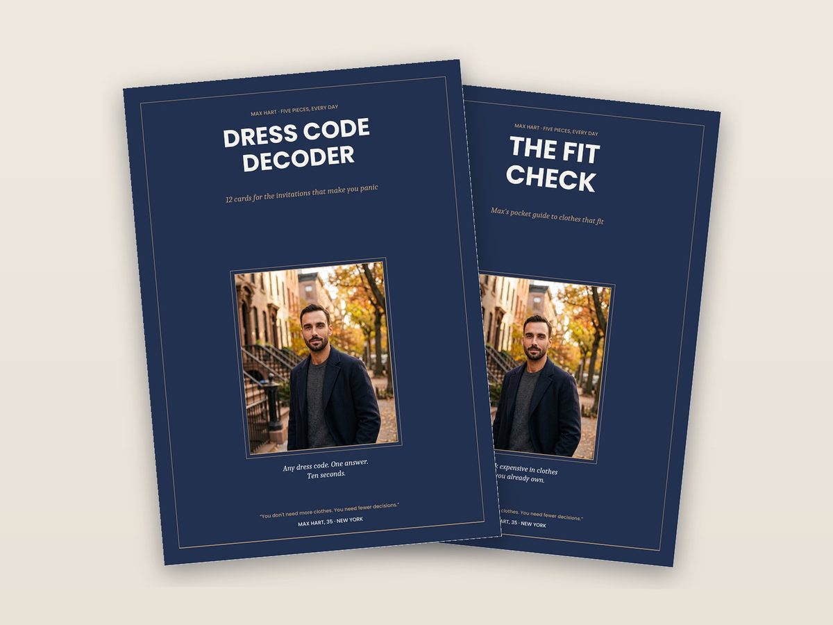 Covers of Dress Code Decoder and The Fit Check